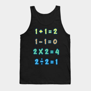 First Lesson With Mathematical Operations Tank Top